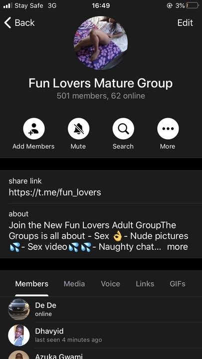 Open a Channel via Telegram app. . Black porn telegram